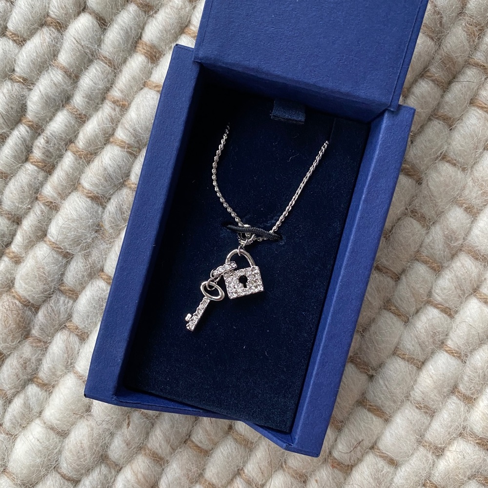 Swarovski Ginger Lock and Key Pendant